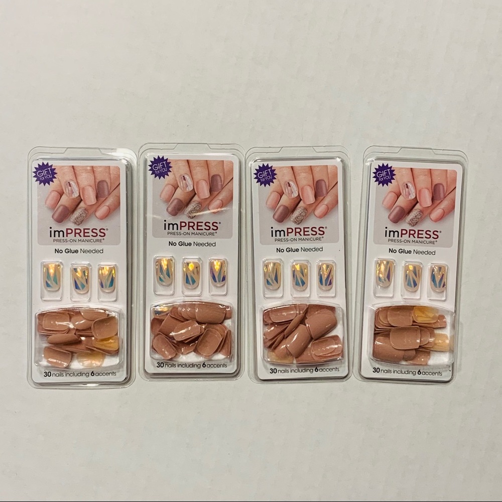Impress Press-On Manicure Nail Bundle (4 Sets)